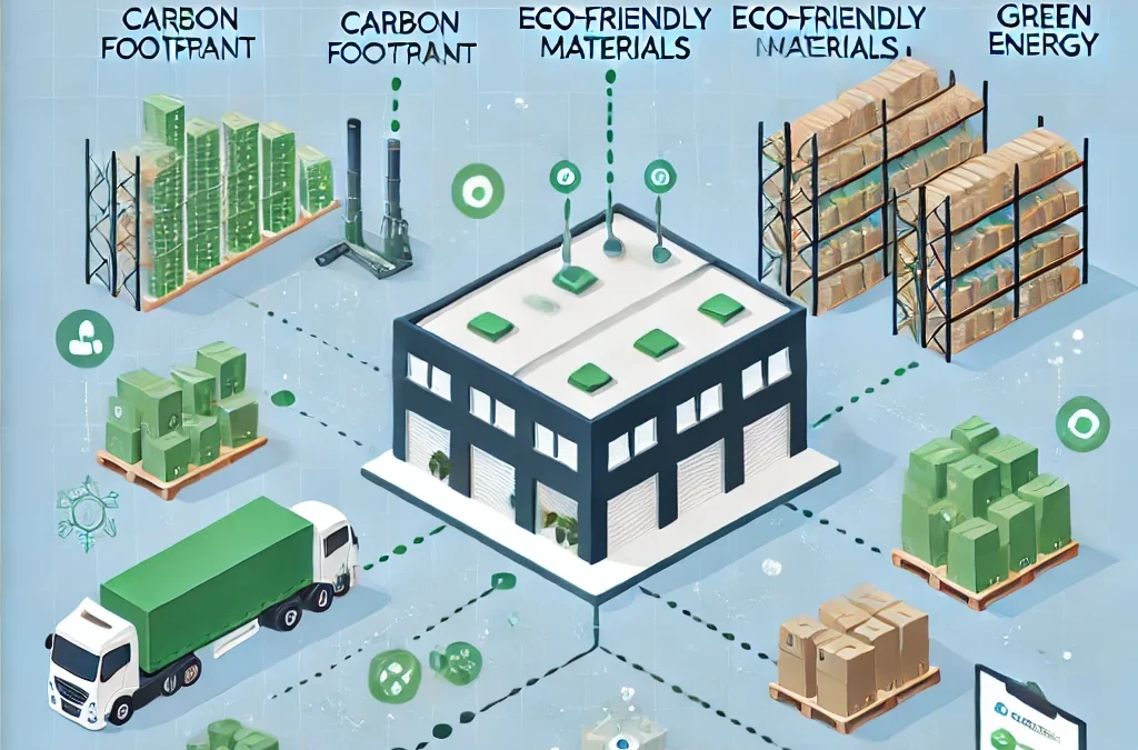 Sustainable supply chain network with low-emission logistics routing