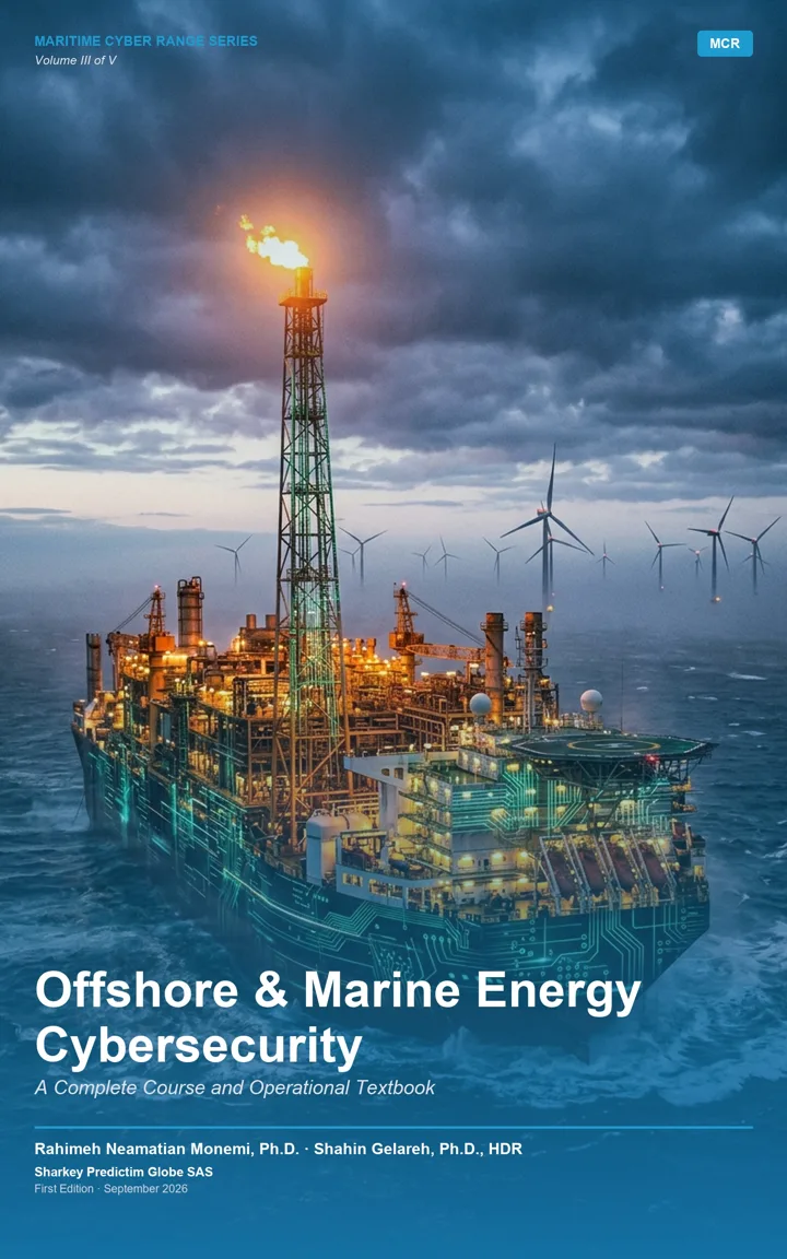 Cover of Offshore & Marine Energy Cybersecurity, Volume III of the Maritime Cyber Range Series